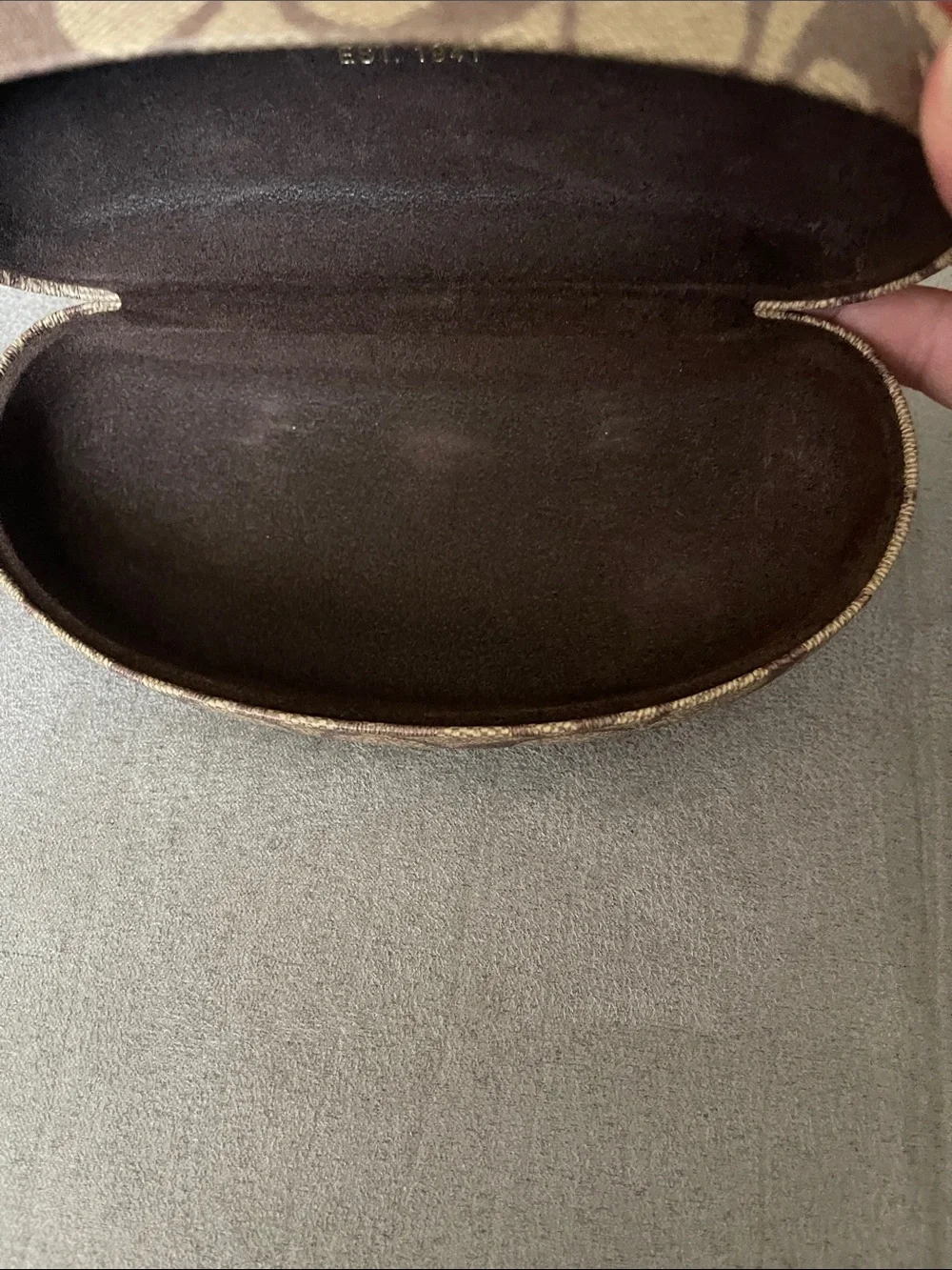 Coach Brown  Sunglasses Case